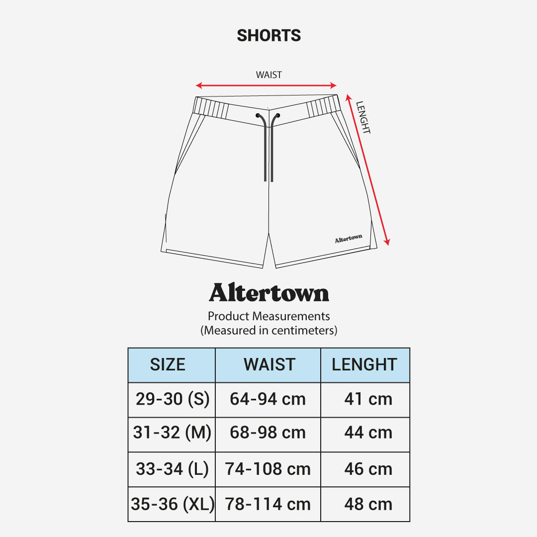 ALTERTOWN - NYLAC SHORTS (BLACK)